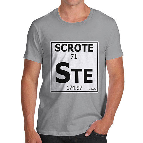 Men's Periodic Table Of Swearing Scrote T-Shirt