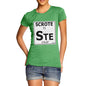 Women's Periodic Table Of Swearing Scrote T-Shirt