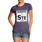 Women's Periodic Table Of Swearing Scrote T-Shirt