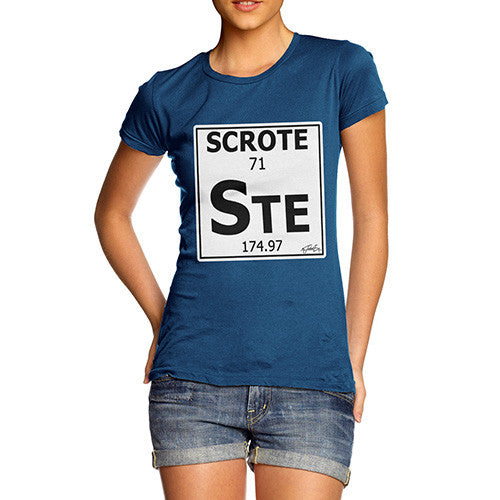 Women's Periodic Table Of Swearing Scrote T-Shirt