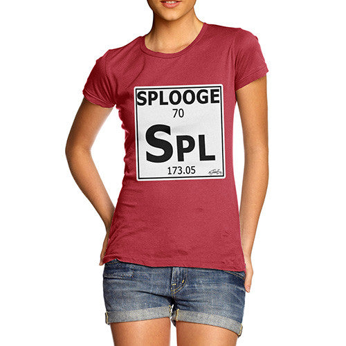 Women's Periodic Table Of Swearing Splooge T-Shirt