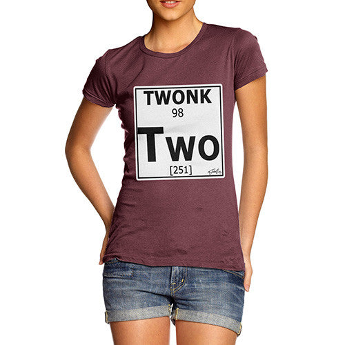 Women's Periodic Table Of Swearing Twonk T-Shirt