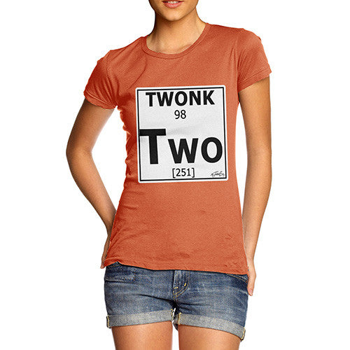 Women's Periodic Table Of Swearing Twonk T-Shirt