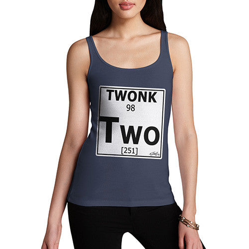 Women's Periodic Table Of Swearing Twonk Tank Top