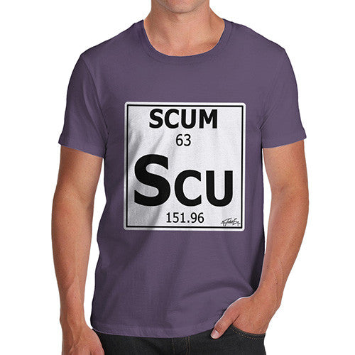 Men's Periodic Table Of Swearing Scum T-Shirt