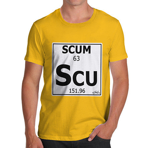 Men's Periodic Table Of Swearing Scum T-Shirt