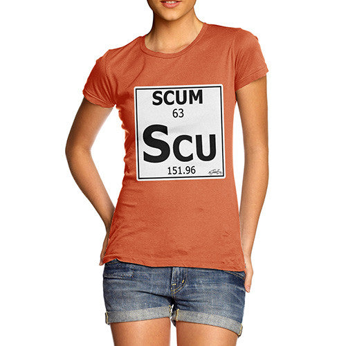 Women's Periodic Table Of Swearing Scum T-Shirt