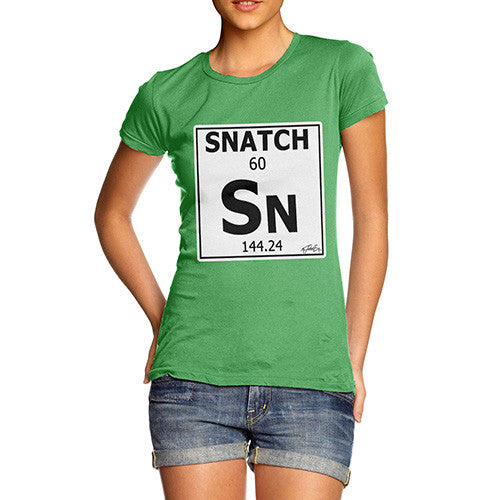 Women's Periodic Table Of Swearing Snatch T-Shirt