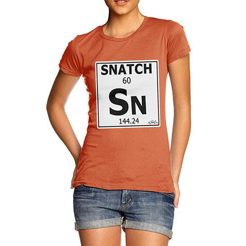 Women's Periodic Table Of Swearing Snatch T-Shirt