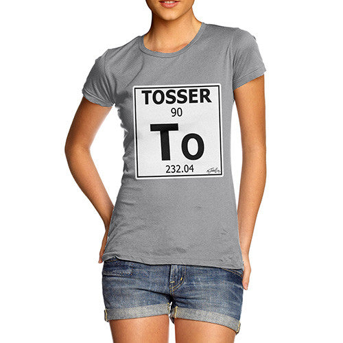 Women's Periodic Table Of Swearing Tosser T-Shirt