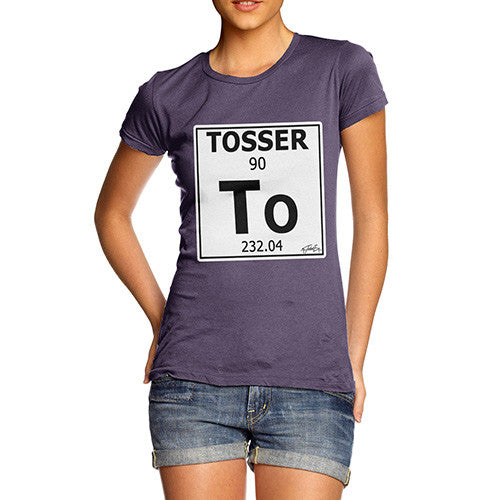 Women's Periodic Table Of Swearing Tosser T-Shirt