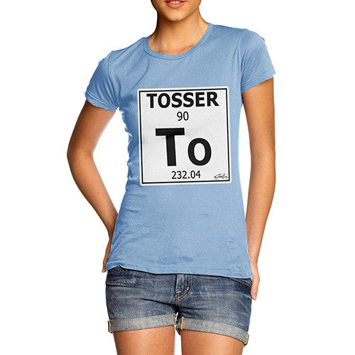 Women's Periodic Table Of Swearing Tosser T-Shirt