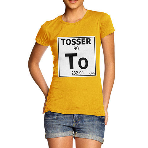 Women's Periodic Table Of Swearing Tosser T-Shirt