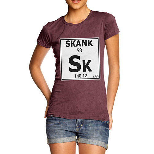 Women's Periodic Table Of Swearing Skank T-Shirt