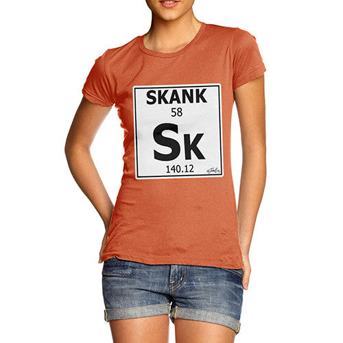 Women's Periodic Table Of Swearing Skank T-Shirt