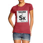 Women's Periodic Table Of Swearing Skank T-Shirt