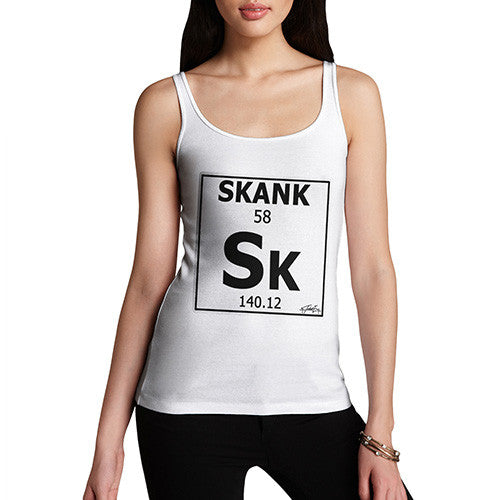 Women's Periodic Table Of Swearing Skank Tank Top