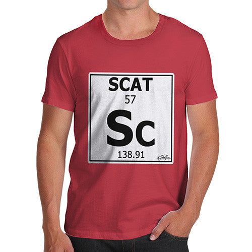 Men's Periodic Table Of Swearing Scat T-Shirt