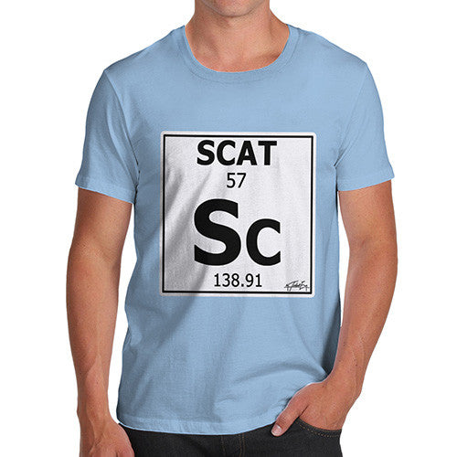 Men's Periodic Table Of Swearing Scat T-Shirt