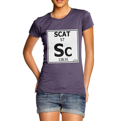 Women's Periodic Table Of Swearing Scat T-Shirt