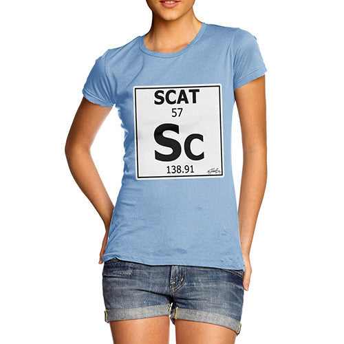 Women's Periodic Table Of Swearing Scat T-Shirt