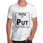 Men's Periodic Table Of Swearing Puta T-Shirt