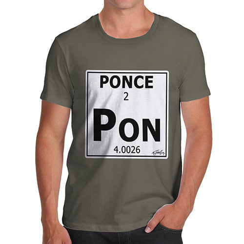 Men's Periodic Table Of Swearing Ponce T-Shirt