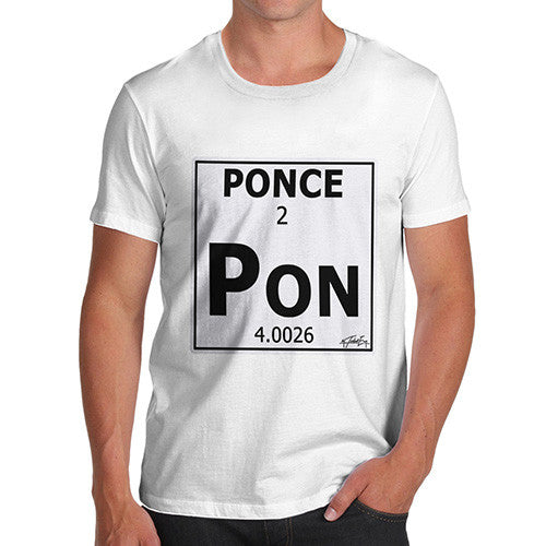 Men's Periodic Table Of Swearing Ponce T-Shirt