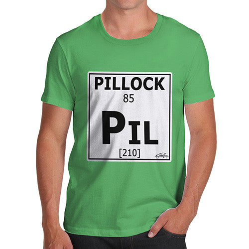 Men's Periodic Table Of Swearing Pillock T-Shirt