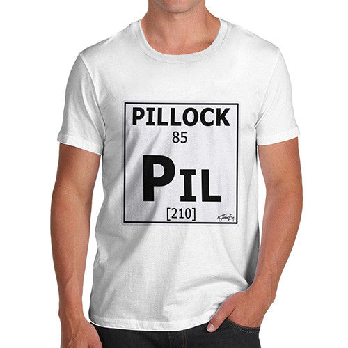 Men's Periodic Table Of Swearing Pillock T-Shirt