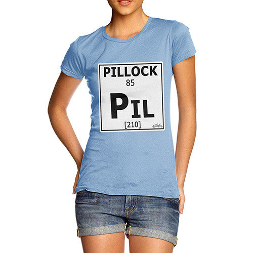 Women's Periodic Table Of Swearing Pillock T-Shirt
