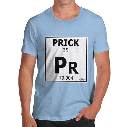 Men's Periodic Table Of Swearing Prick T-Shirt