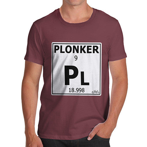 Men's Periodic Table Of Swearing Plonker T-Shirt