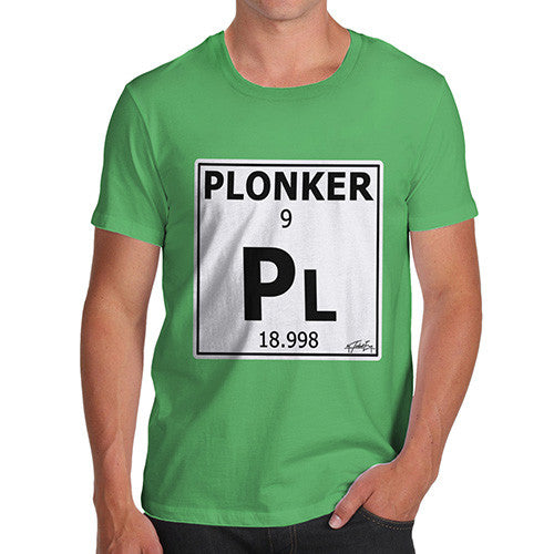 Men's Periodic Table Of Swearing Plonker T-Shirt