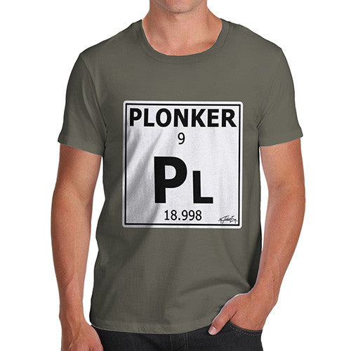 Men's Periodic Table Of Swearing Plonker T-Shirt