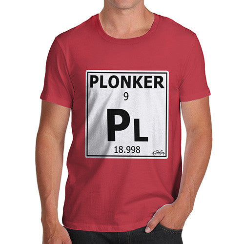 Men's Periodic Table Of Swearing Plonker T-Shirt