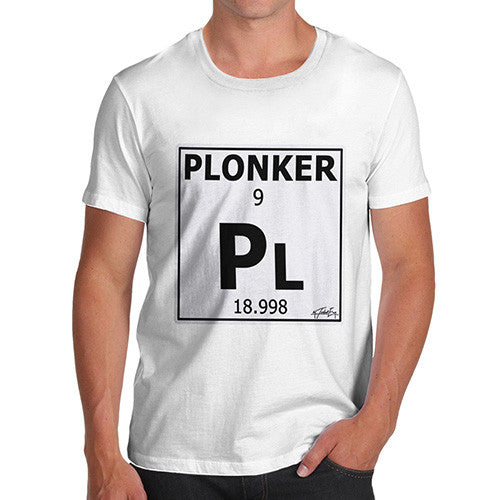 Men's Periodic Table Of Swearing Plonker T-Shirt