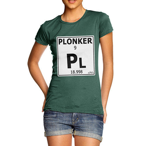 Women's Periodic Table Of Swearing Plonker T-Shirt