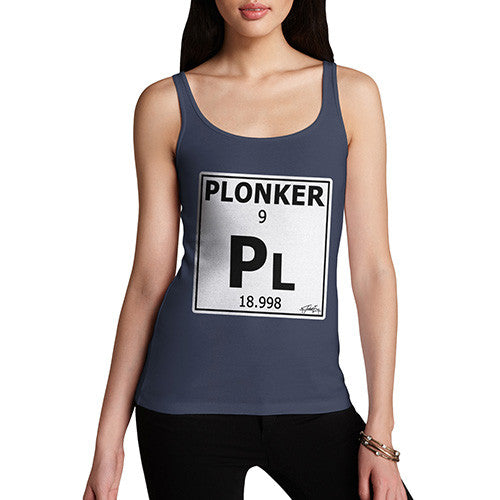 Women's Periodic Table Of Swearing Plonker Tank Top