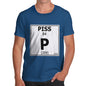 Men's Periodic Table Of Swearing Piss T-Shirt