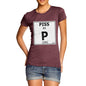 Women's Periodic Table Of Swearing Piss T-Shirt