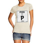 Women's Periodic Table Of Swearing Piss T-Shirt