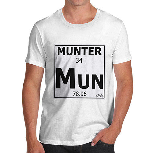 Men's Periodic Table Of Swearing Munter T-Shirt