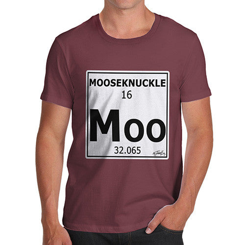 Men's Periodic Table Of Swearing Mooseknuckle T-Shirt