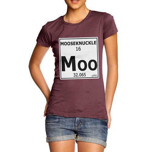 Women's Periodic Table Of Swearing Mooseknuckle T-Shirt