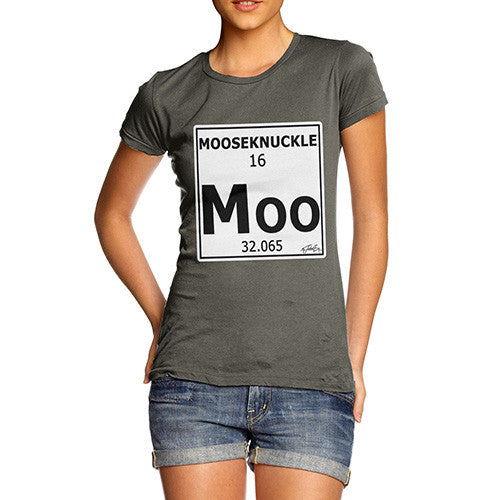 Women's Periodic Table Of Swearing Mooseknuckle T-Shirt