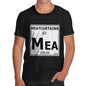 Men's Periodic Table Of Swearing Meatcurtains T-Shirt