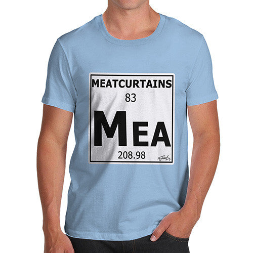 Men's Periodic Table Of Swearing Meatcurtains T-Shirt