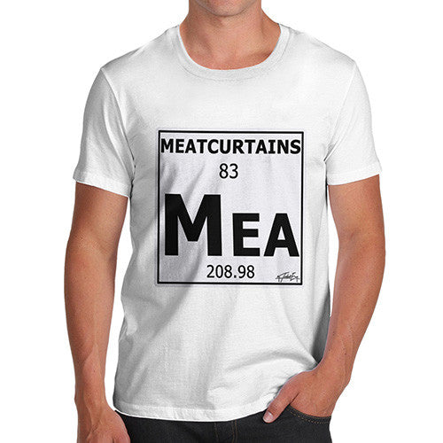 Men's Periodic Table Of Swearing Meatcurtains T-Shirt