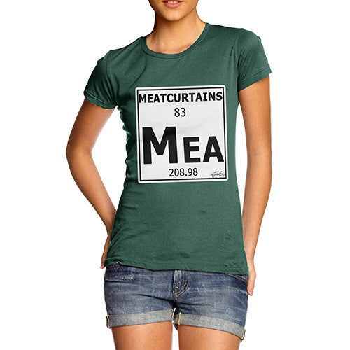 Women's Periodic Table Of Swearing Meatcurtains T-Shirt